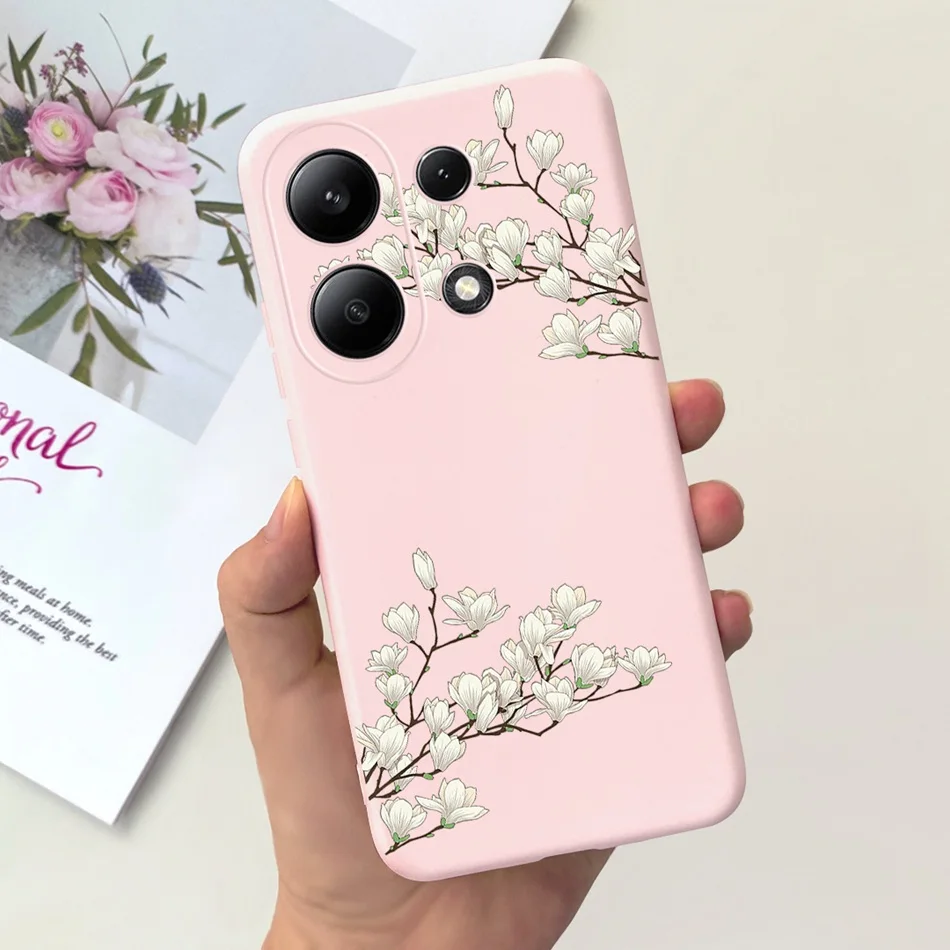 For Xiaomi Redmi Note 13 4G Case Redmi Note 13 Pro 4G Fashion Painted Candy Color Soft Silicon Cover For Redmi Note13 13Pro 4G