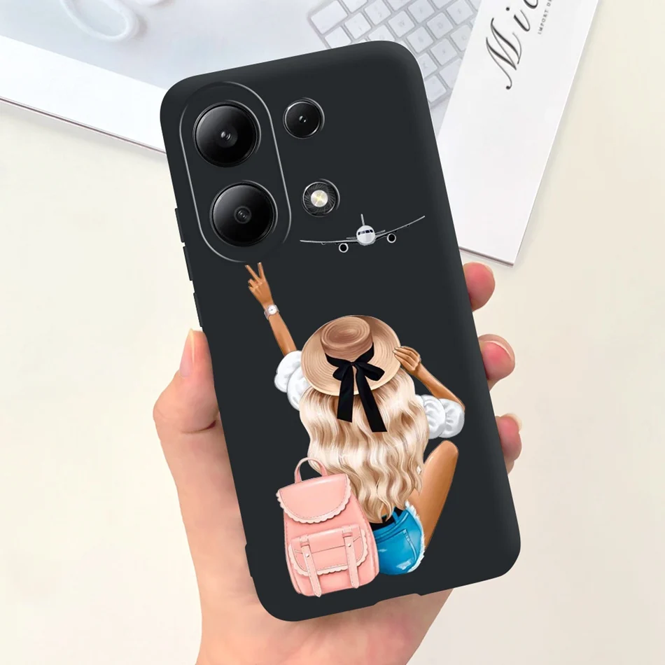 For Xiaomi Redmi Note 13 4G Case Redmi Note 13 Pro 4G Fashion Painted Candy Color Soft Silicon Cover For Redmi Note13 13Pro 4G