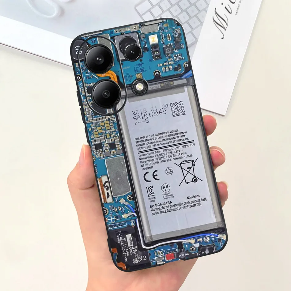 For Xiaomi Redmi Note 13 4G Case Redmi Note 13 Pro 4G Fashion Painted Candy Color Soft Silicon Cover For Redmi Note13 13Pro 4G