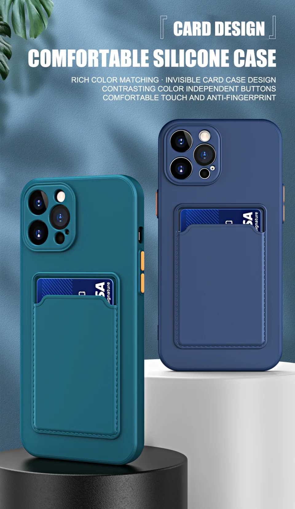 Luxury Soft Silicone Wallet Case Funda For iPhone 17 Air 16 15 14 11 13 12 Pro Max Plus Card Holder Slot Back Cover Protective