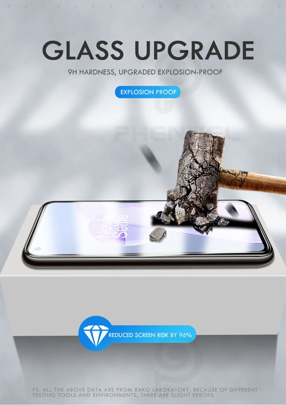 Oleophobic Glass Film For Oneplus 9R 9 Screen Protector Full Cover Tempered Glass For Oneplus 8T 7T 7 6T 9RT