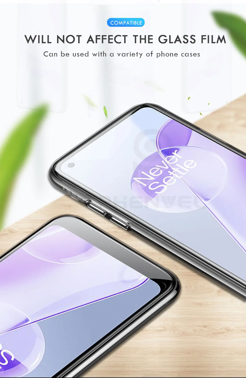 Oleophobic Glass Film For Oneplus 9R 9 Screen Protector Full Cover Tempered Glass For Oneplus 8T 7T 7 6T 9RT