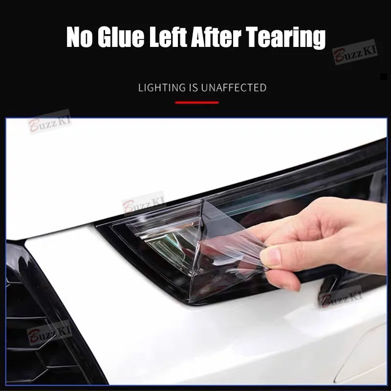 For Volkswagen Scirocco MK3 TDI R Line 2008-2017 Car Headlight Protective Film Front Light Transparent Smoked Black TPU Sticker