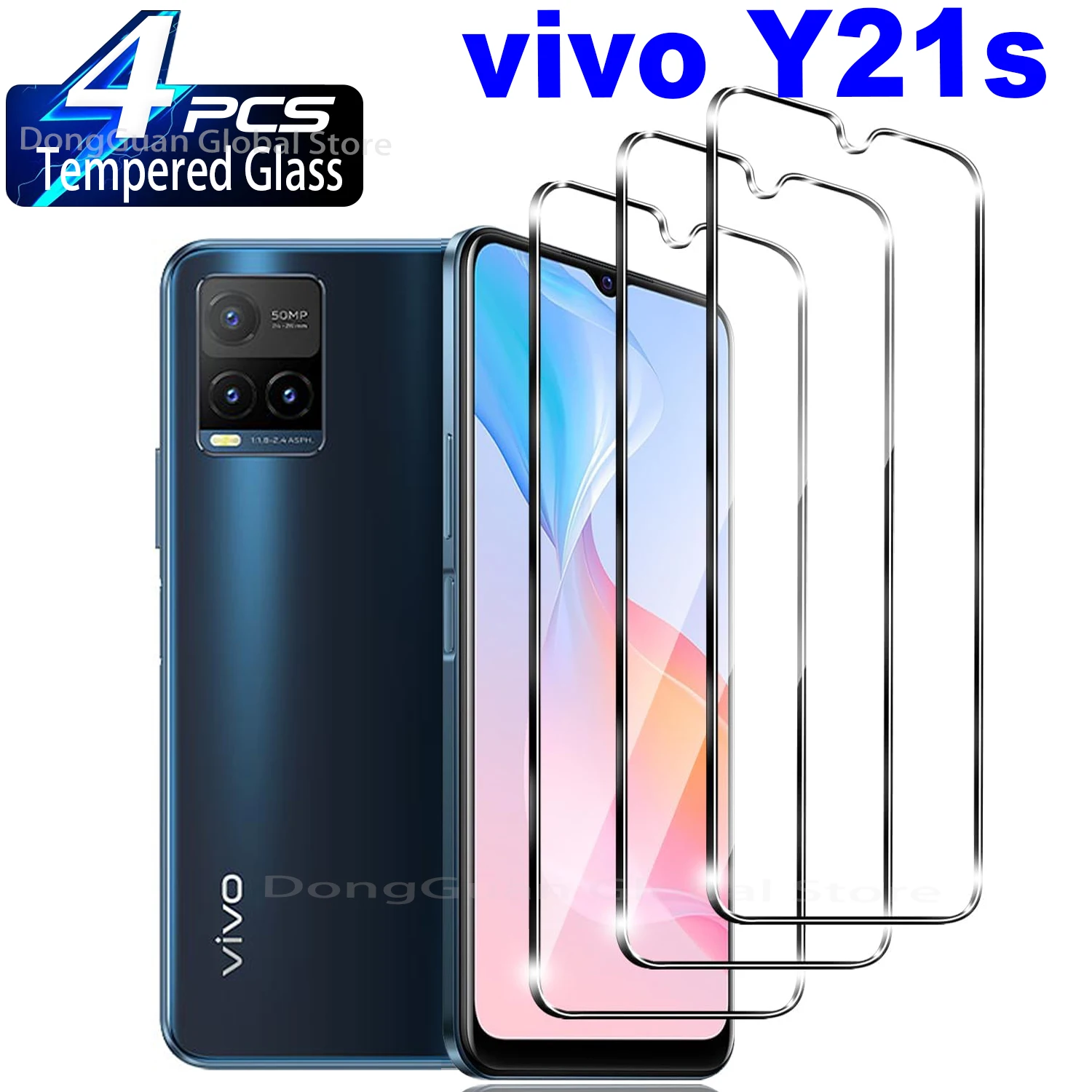 For VIVO Y21s Tempered Glass