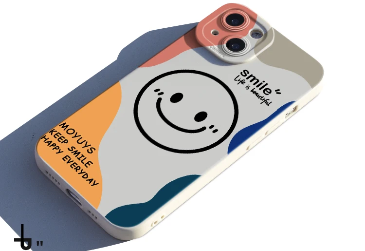 Cute Cartoon Smile Face Phone Case For Samsung Galaxy S26 S25 S24 S23 S22 Ultra Plus S21 FE A16 A33 A53 A34 A54 5G A35 A55 Cover