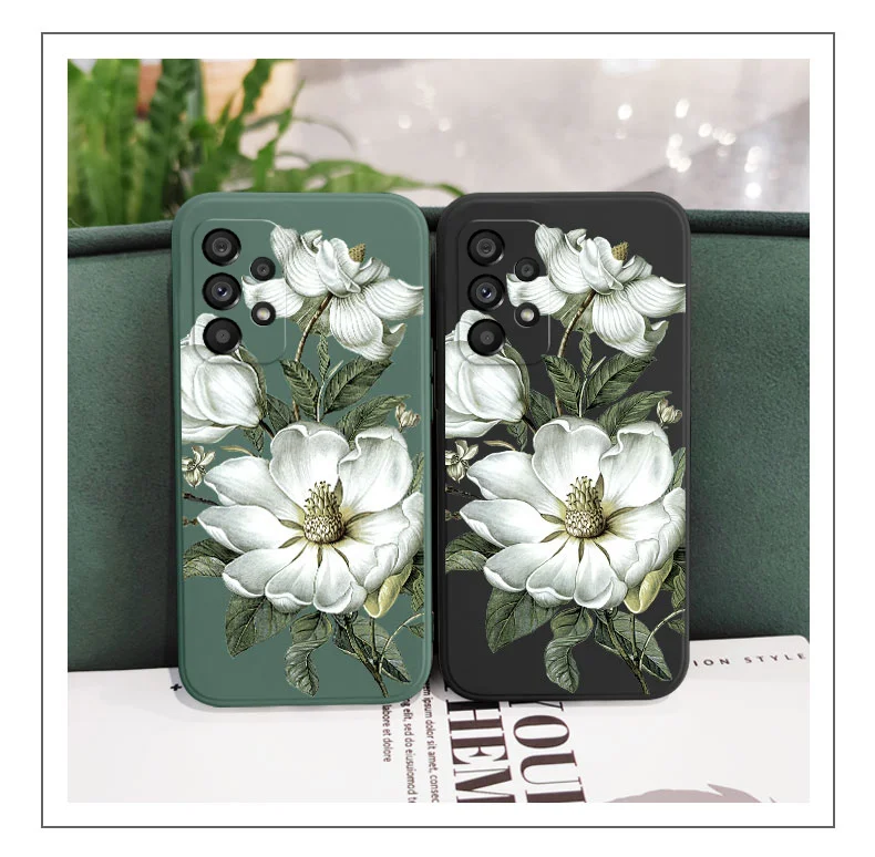 Wild Flowers Phone Case For Samsung For A54 A34 A24 A14 A15 A25 A35 A55 A73 A53 A33 A23 A13 A03 A04 A04S A72 A52 A32 A22 4G 5G
