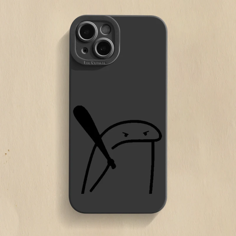 Cute Cartoon Matchman Silicone Phone Case For IPhone 16 15 14 13 Pro Max 12 Mini 11 pro XS XR X 7 8 Plus SE 2020 Case