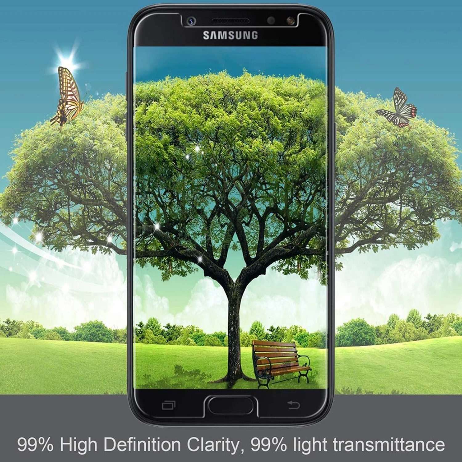 2/4Pcs HD Screen Protector For Samsung Galaxy J5 2015/2016/2017 9H Tempered Glass Film