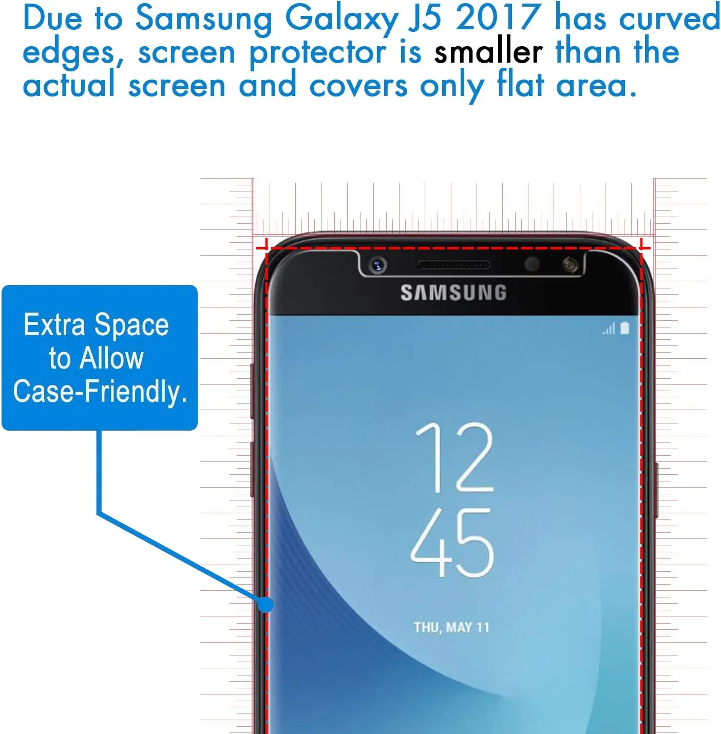 2/4Pcs HD Screen Protector For Samsung Galaxy J5 2015/2016/2017 9H Tempered Glass Film