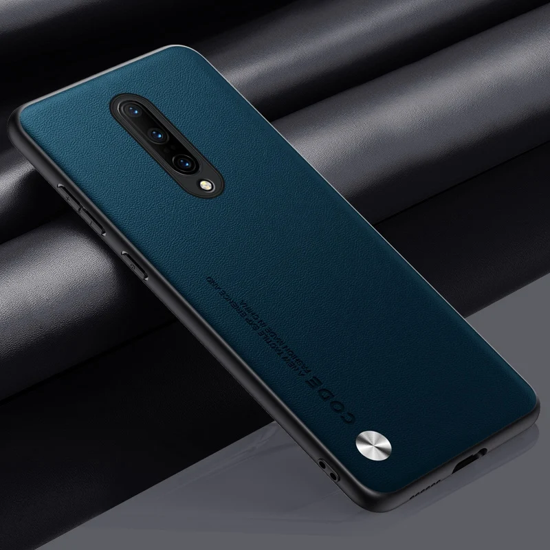 Phone Case For OnePlus 8 7 Pro One Plus 7T Luxury PU Leather Case For OnePlus 7 8 7T Pro Back Cover Silicone Protection Coque