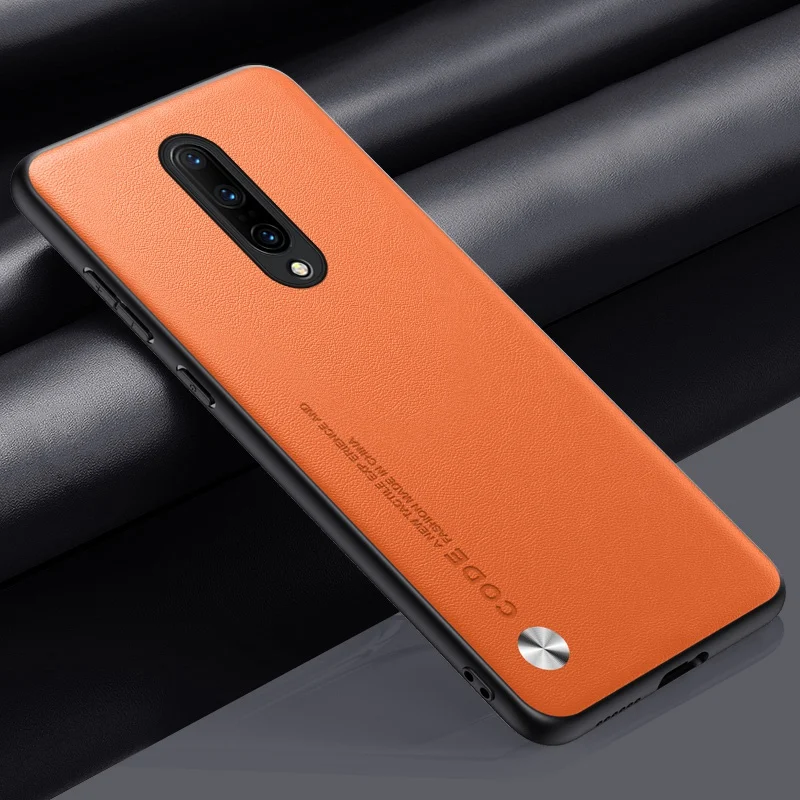 Phone Case For OnePlus 8 7 Pro One Plus 7T Luxury PU Leather Case For OnePlus 7 8 7T Pro Back Cover Silicone Protection Coque