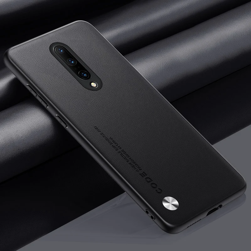 Phone Case For OnePlus 8 7 Pro One Plus 7T Luxury PU Leather Case For OnePlus 7 8 7T Pro Back Cover Silicone Protection Coque