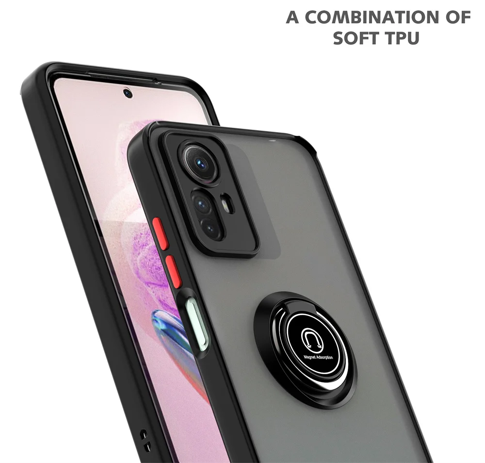 NEW Shockproof Magnetic Case For Xiaomi Redmi Note 14 13 12S 4G 12 11 Pro 10 8 9S Redmi 9 10 10C 12 Cover Ring Holder