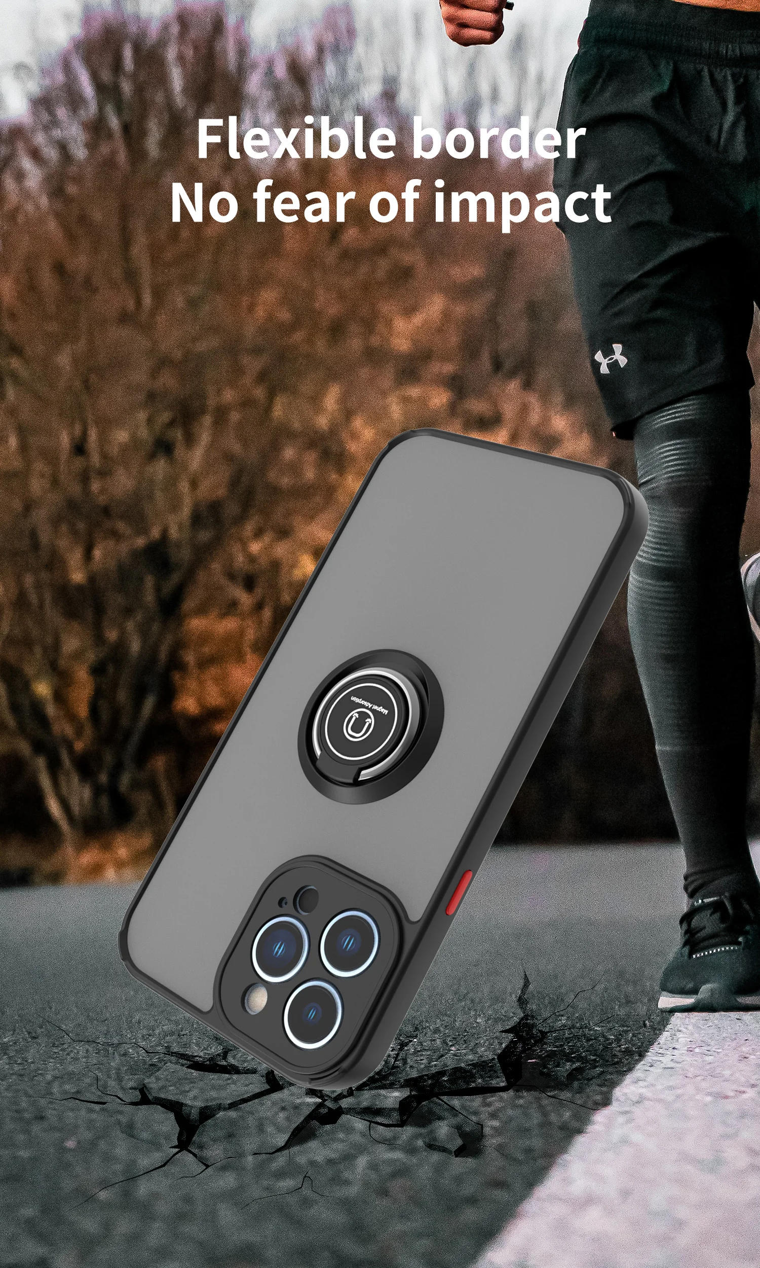 Magnetic Shockproof Case For IPhone 15 14 13 12 11 Pro Max Mini X XR 6 8 7 14 15 Plus SE Ring Holder Cover For iphone Case