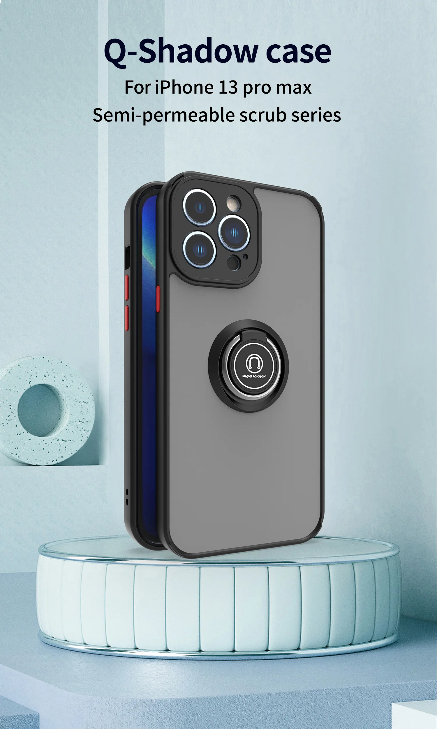 Magnetic Shockproof Case For IPhone 15 14 13 12 11 Pro Max Mini X XR 6 8 7 14 15 Plus SE Ring Holder Cover For iphone Case