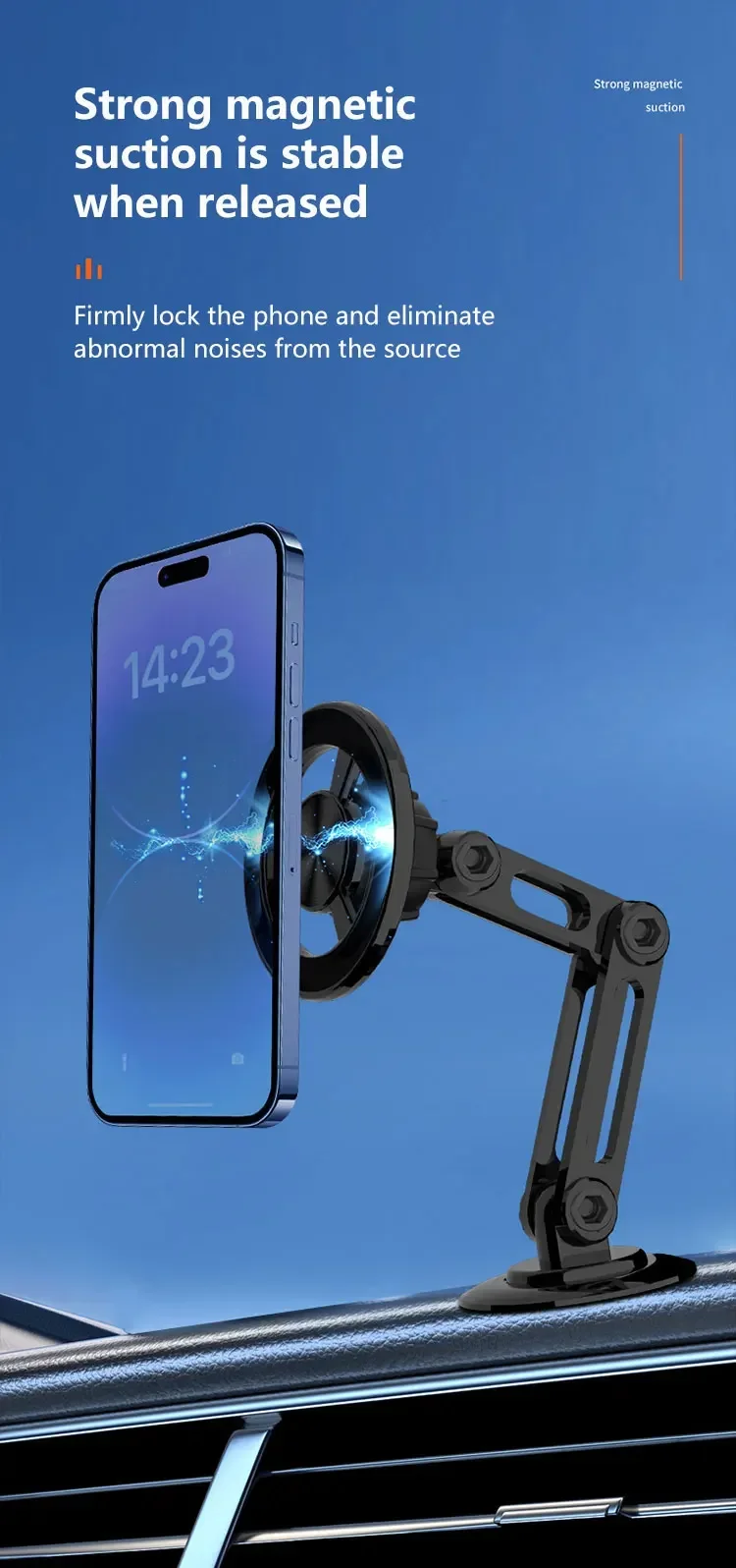 Magnetic Car Phone Holder Stand Magnet Car Mount Smartphone GPS Mobile Cell Support in Car Bracket for iPhone 15 Samsung Xiaomi