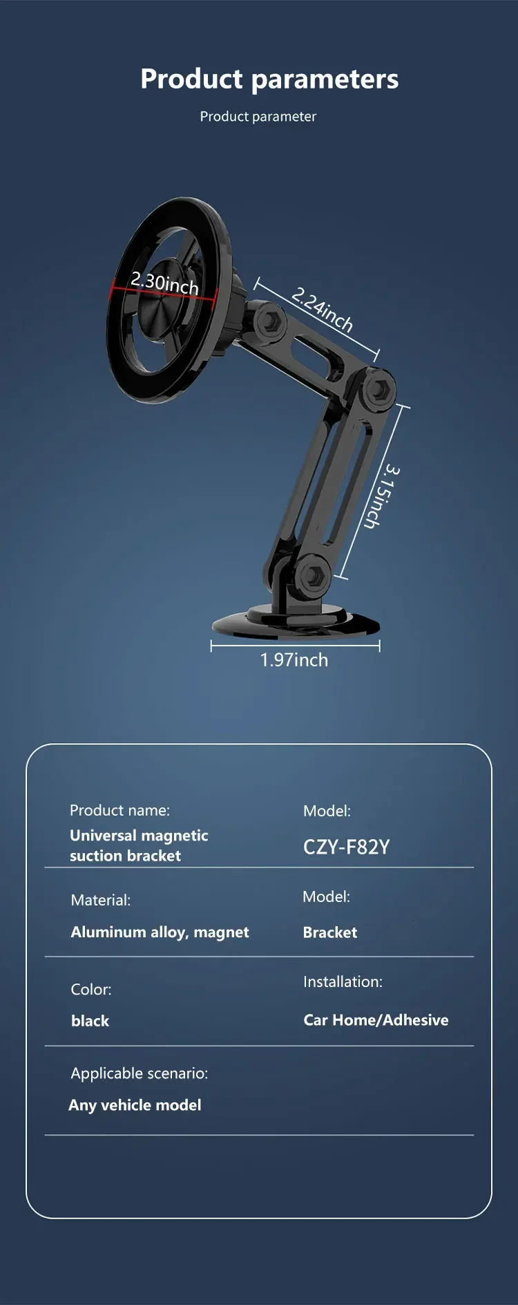Magnetic Car Phone Holder Stand Magnet Car Mount Smartphone GPS Mobile Cell Support in Car Bracket for iPhone 15 Samsung Xiaomi