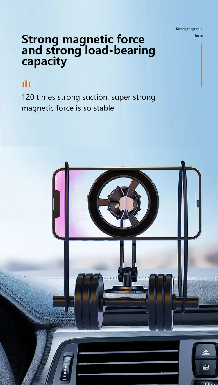 Magnetic Car Phone Holder Stand Magnet Car Mount Smartphone GPS Mobile Cell Support in Car Bracket for iPhone 15 Samsung Xiaomi