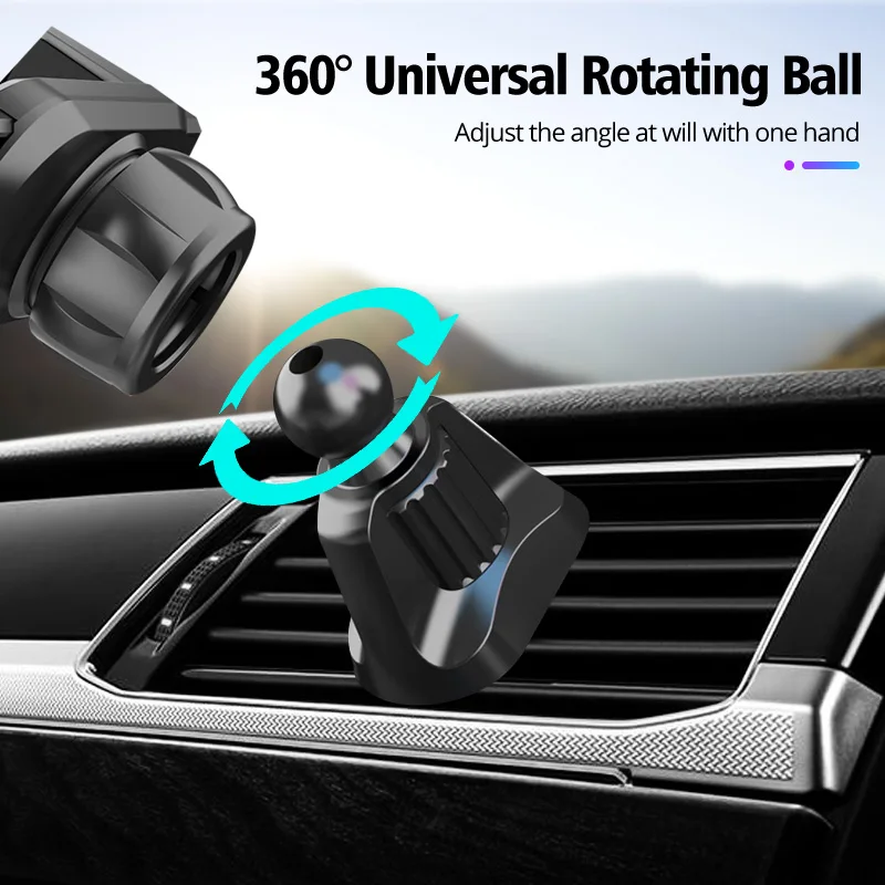 Universal 17mm Ball Head Base Car Air Vent Clip For Magnetic Car Phone Holder Dashboard Support Stand Mobile Phone Accessories