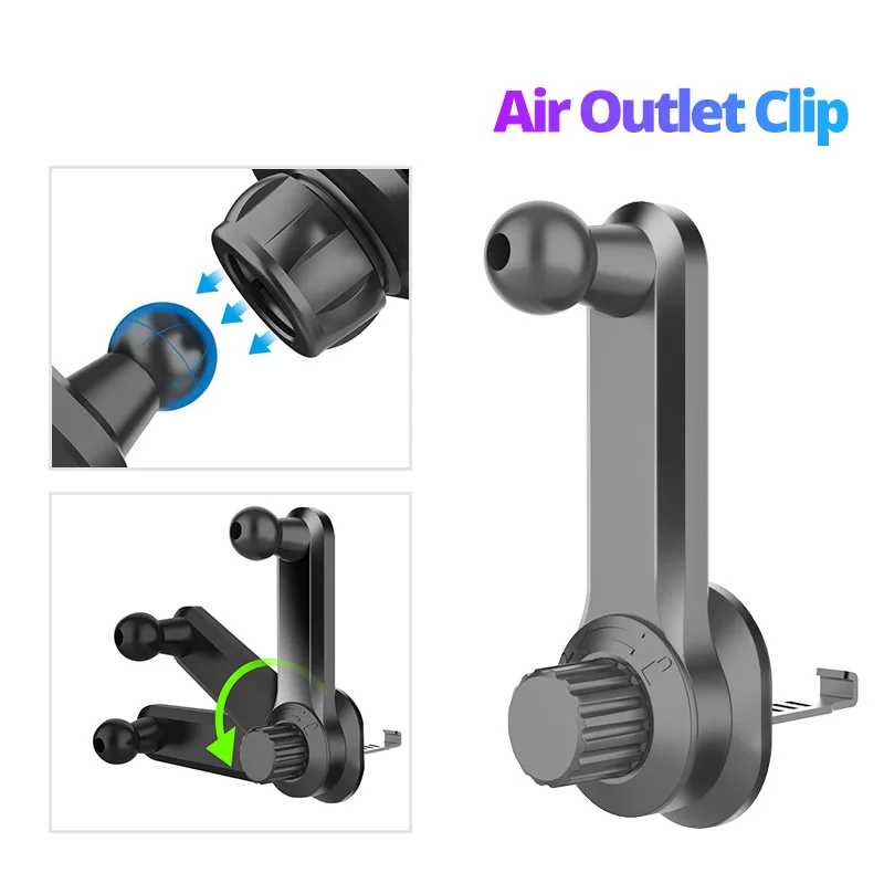 Universal 17mm Ball Head Base Car Air Vent Clip For Magnetic Car Phone Holder Dashboard Support Stand Mobile Phone Accessories