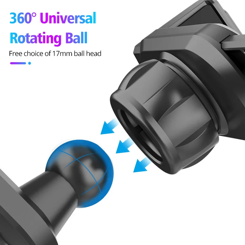 Universal 17mm Ball Head Base Car Air Vent Clip For Magnetic Car Phone Holder Dashboard Support Stand Mobile Phone Accessories