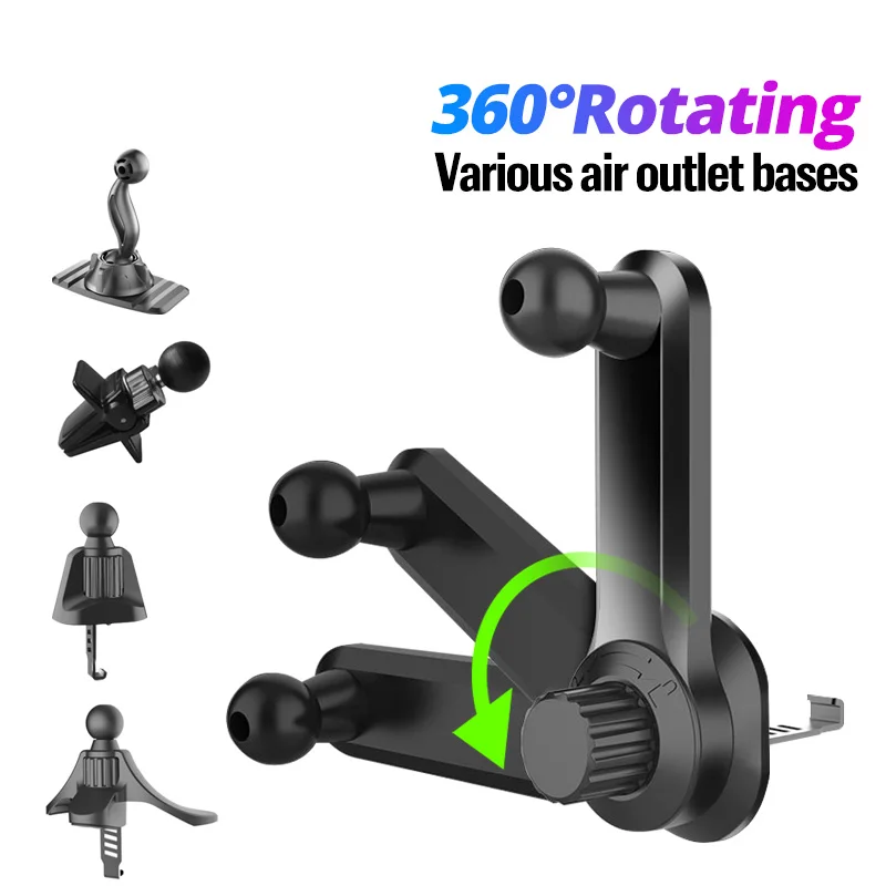 Universal 17mm Ball Head Base Car Air Vent Clip For Magnetic Car Phone Holder Dashboard Support Stand Mobile Phone Accessories