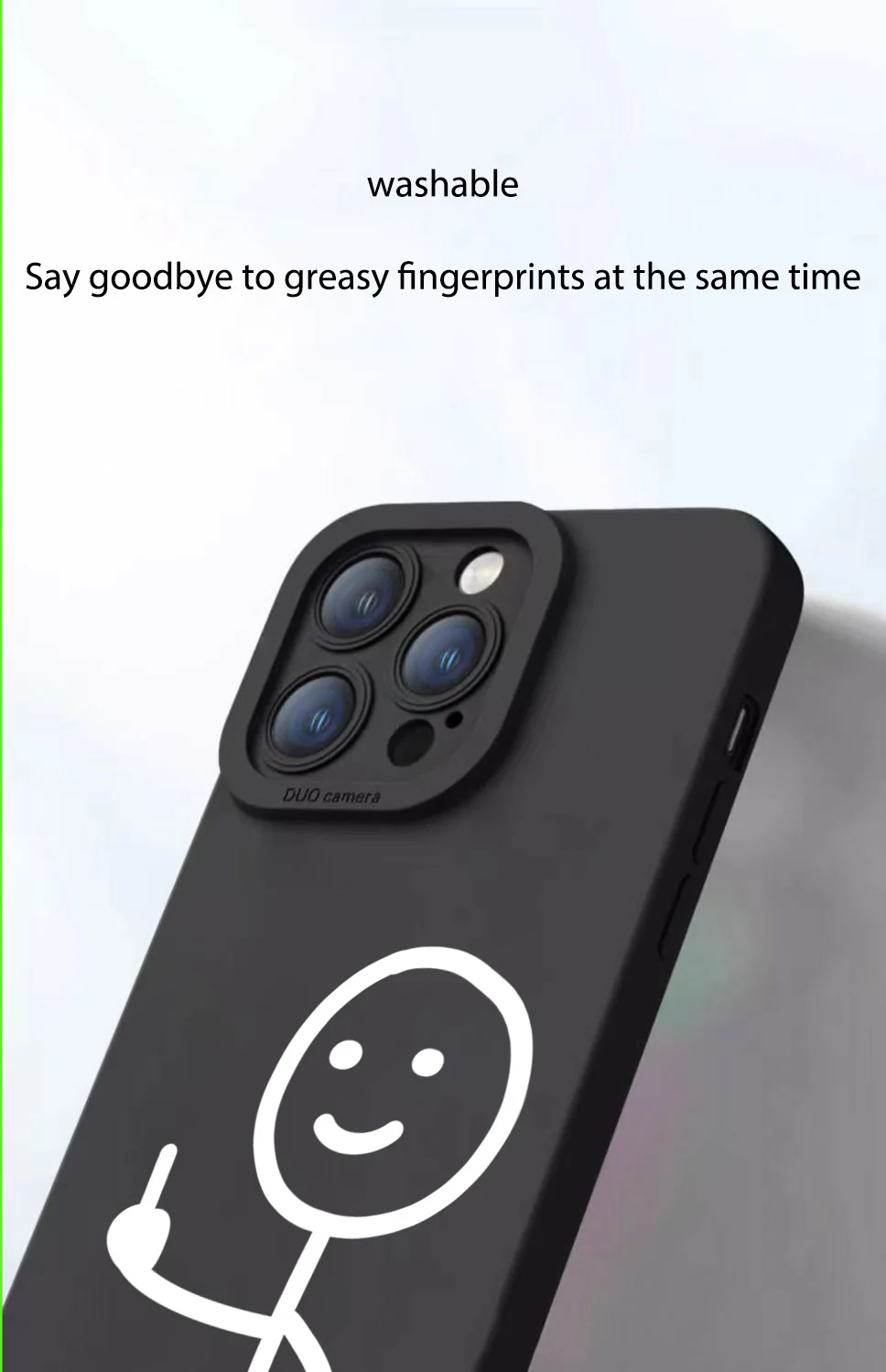 Finger People Pro Camera Phone Case For iPhone 18 17 16 15 14 Pro Max Plus 11 12 13 17E Air 16E Matte Soft Silicone Bumper Cover