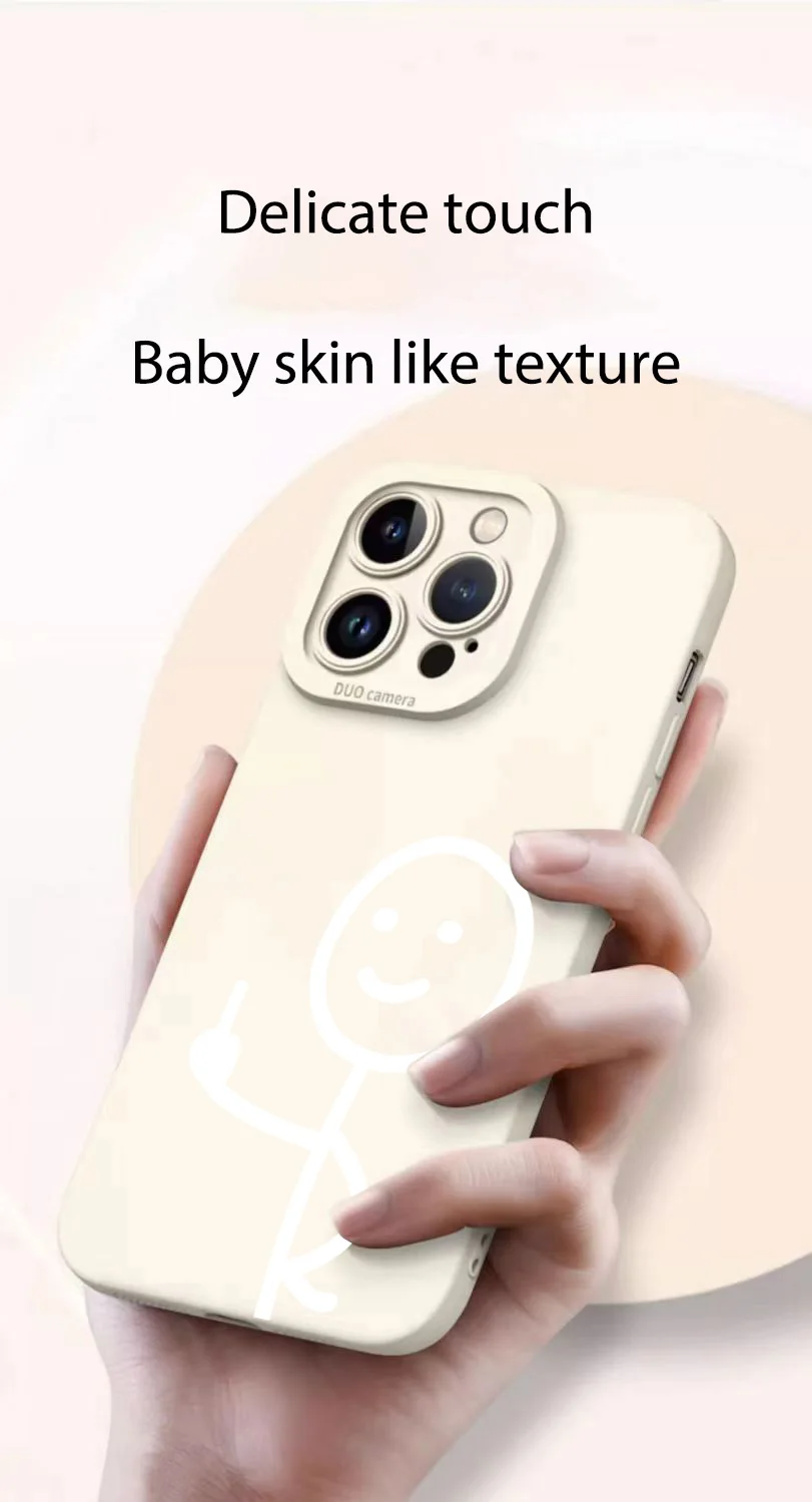 Finger People Pro Camera Phone Case For iPhone 18 17 16 15 14 Pro Max Plus 11 12 13 17E Air 16E Matte Soft Silicone Bumper Cover