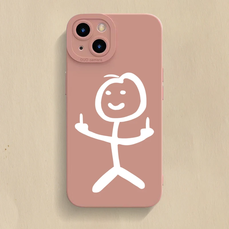 Finger People Pro Camera Phone Case For iPhone 18 17 16 15 14 Pro Max Plus 11 12 13 17E Air 16E Matte Soft Silicone Bumper Cover