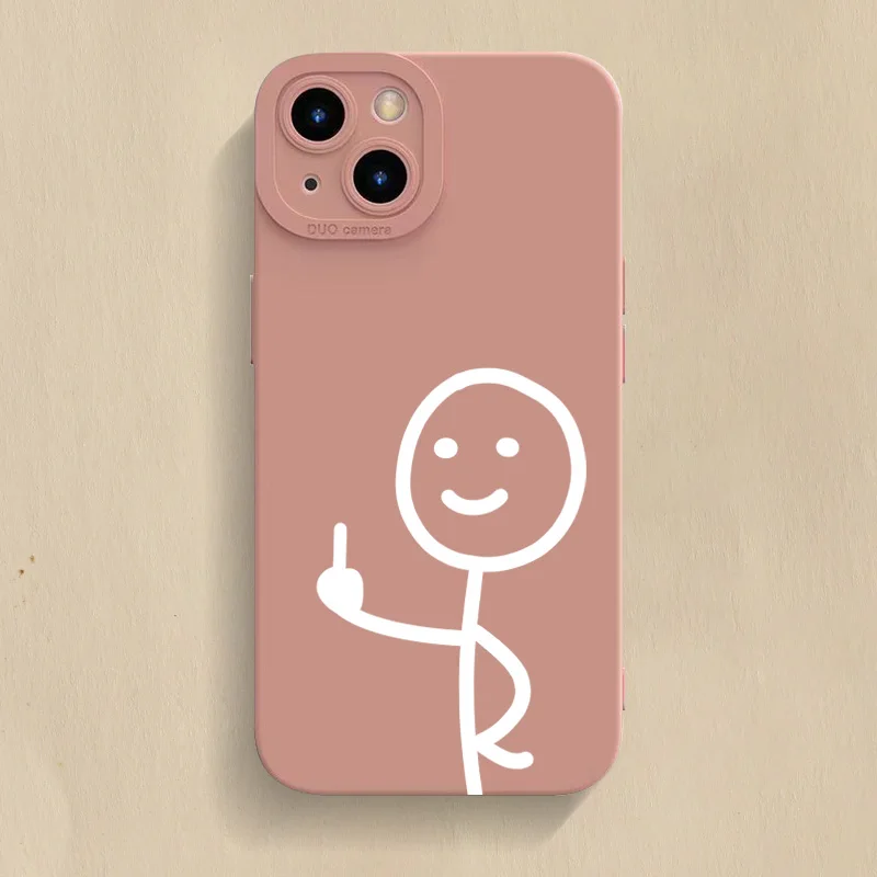 Finger People Pro Camera Phone Case For iPhone 18 17 16 15 14 Pro Max Plus 11 12 13 17E Air 16E Matte Soft Silicone Bumper Cover