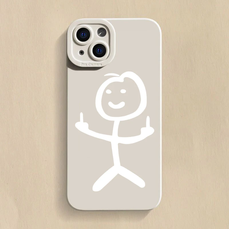 Finger People Pro Camera Phone Case For iPhone 18 17 16 15 14 Pro Max Plus 11 12 13 17E Air 16E Matte Soft Silicone Bumper Cover