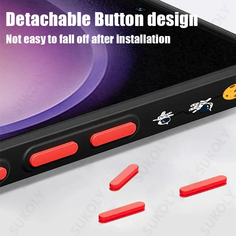 Magnetic Space Astronaut Case For Samsung Galaxy S26 S23 S22 S24 Ultra S21 FE S25 Plus Back Cover For Magsafe Wireless Charge