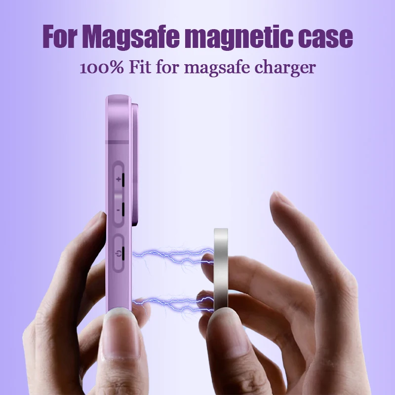 Magnetic Phone Case For Samsung Galaxy S26 S25 S24 S23 S22 Ultra S23 Plus S25 S24 S21 FE For Magsafe Wireless Charge Soft Cover