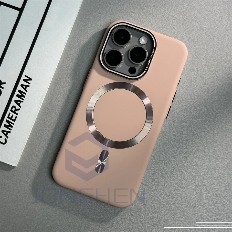 Luxury Solid Color Matte Magnetic Wireless Charge Case For Magsafe For iPhone 15 14 13 12 16 17 18 Pro Max Ultra Thin Hard Cover