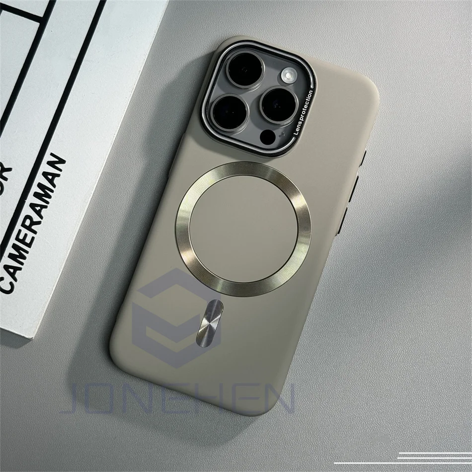 Luxury Solid Color Matte Magnetic Wireless Charge Case For Magsafe For iPhone 15 14 13 12 16 17 18 Pro Max Ultra Thin Hard Cover