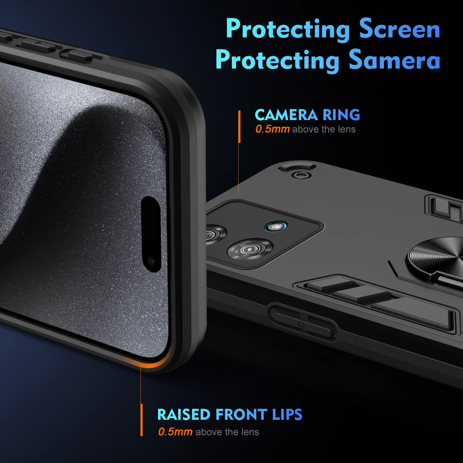 Magnetic Phone Holder Case for MOTOROLA Moto Edge 40 30 Pro Neo Fusion Cases Luxury Protect Bumper Back Cover
