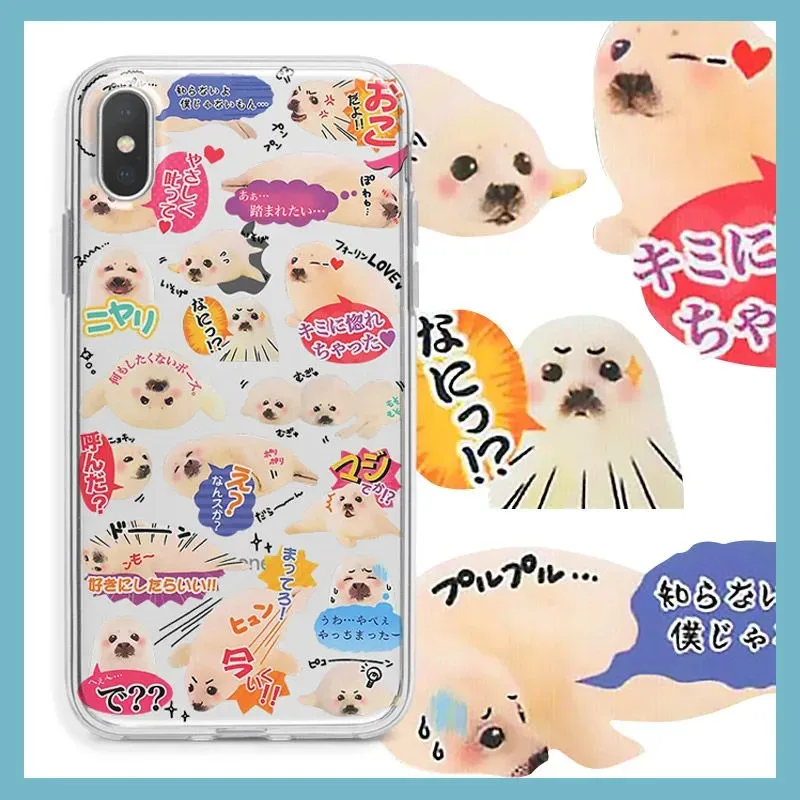 ClmjCutelittleJapanesesealPhoneCaseForSamsungS25S24S23S22S21S20Note20Note10PlusUltraLite5GClearSoftCover