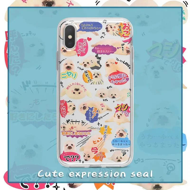 ClmjCutelittleJapanesesealPhoneCaseForSamsungS25S24S23S22S21S20Note20Note10PlusUltraLite5GClearSoftCover