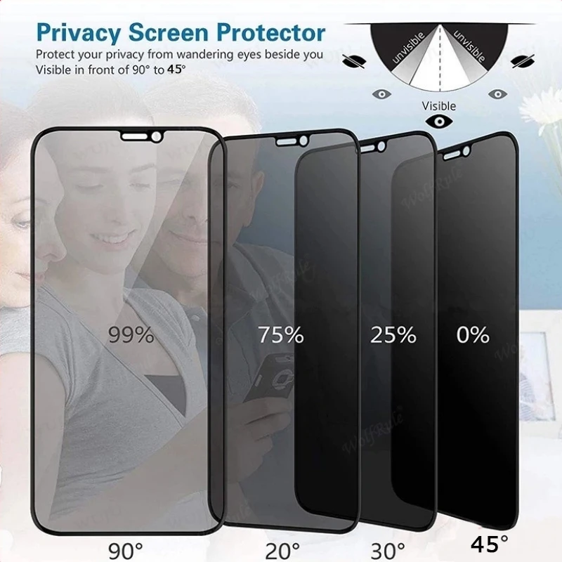 4Pcs For Honor 90 Lite Glass Huawei Honor 90 Lite Tempered Glass 9H Anti-Spy Cover Glue Privacy Screen Protector Honor 90 Lite