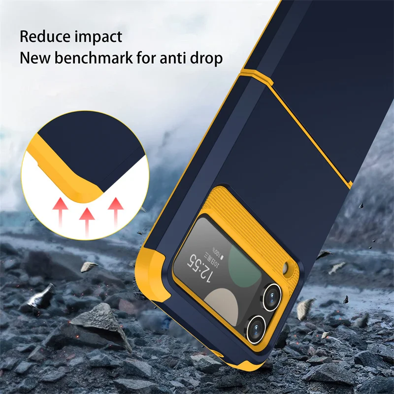 Luxury Silicone Soft Hinge Full Package Phone Case For Samsung Z Flip 3 4 Fold For Samsung Z Flip 5 6 Shockproof Protect Cover