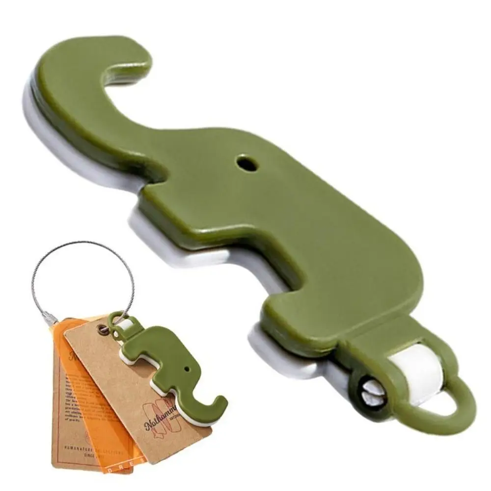 Mini Elephant Cute Cartoon Animal Lazy Desktop Mobile Phone Stand Base Foldable Storage Key Chain Design Easy To Carry