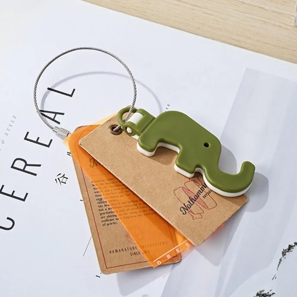 Mini Elephant Cute Cartoon Animal Lazy Desktop Mobile Phone Stand Base Foldable Storage Key Chain Design Easy To Carry