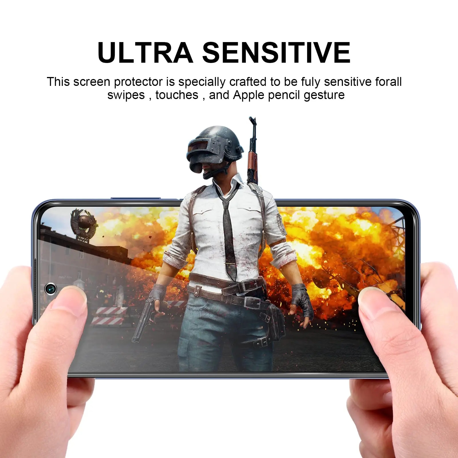 Screen Protector For POCO M3 Pro 5G Xiaomi, Tempered Glass HD Crystal 9H High Aluminum Anti Scratch Case Friendly