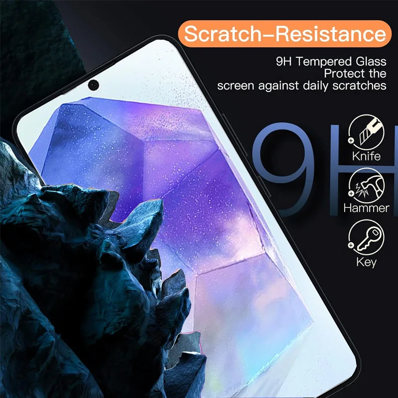 for Samsung A55 A56 S26 Tempered Glass Screen Protector Samsung Galaxy A55 A54 A14 A35 A34 A52 A52S A36 A15 A16 A25 S24 S25 S26