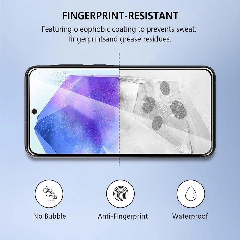 for Samsung A55 A56 S26 Tempered Glass Screen Protector Samsung Galaxy A55 A54 A14 A35 A34 A52 A52S A36 A15 A16 A25 S24 S25 S26