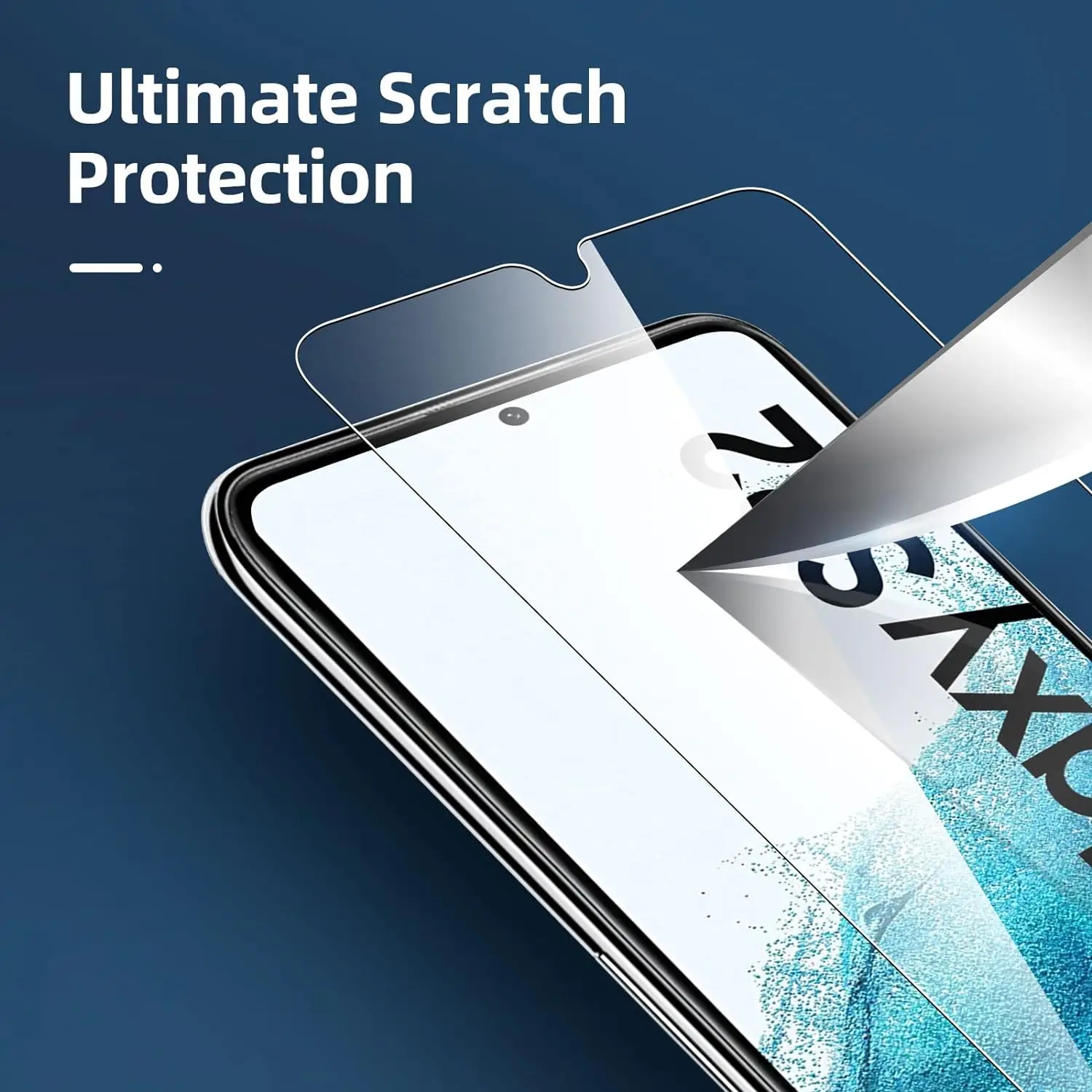 1/4Pcs Tempered Glass For Samsung Galaxy S21 S22 S23 S24 S25 Fingerprint Unlock Screen Protector Glass Film