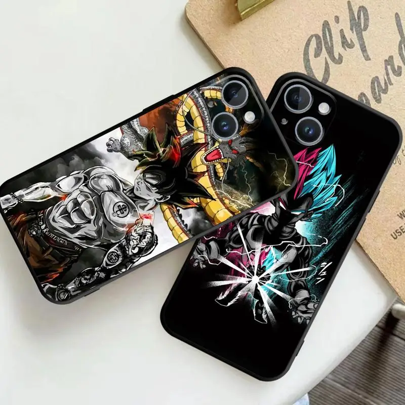 Case For Apple iPhone 13 14 15 11 12 Pro 7 XR X XS Max 8 Plus SE 2022 Phone Cover Shell Dragon Anime
