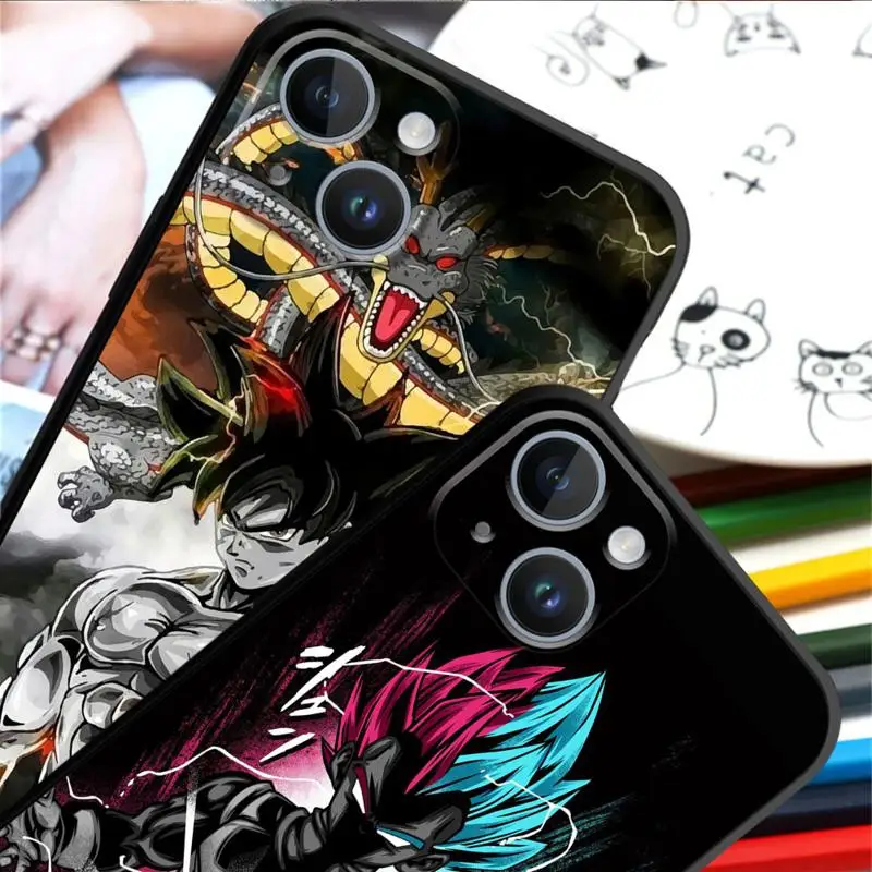 Case For Apple iPhone 13 14 15 11 12 Pro 7 XR X XS Max 8 Plus SE 2022 Phone Cover Shell Dragon Anime