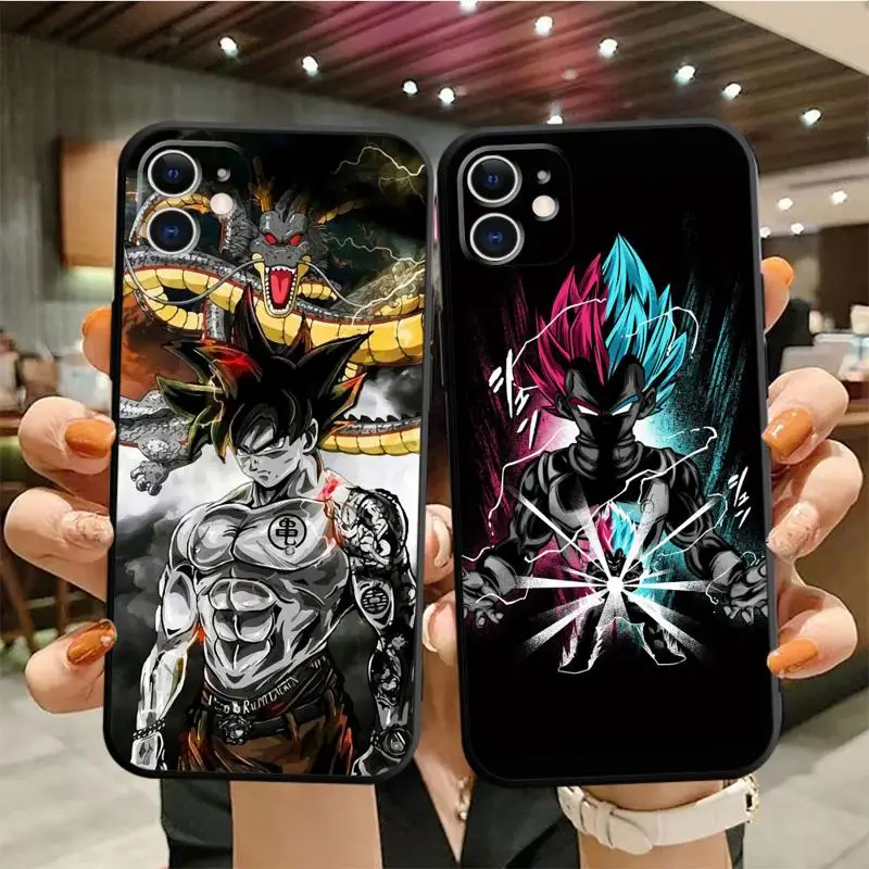 Case For Apple iPhone 13 14 15 11 12 Pro 7 XR X XS Max 8 Plus SE 2022 Phone Cover Shell Dragon Anime