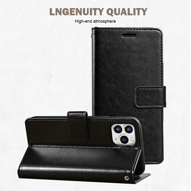 Magnetic Leather Wallet Flip Case for Xiaomi Redmi A3 5 5A 6 6A 7 7A 8 8A 9 9A 9C 10X 11A Pro Plus Prime Cover | Bracket Design